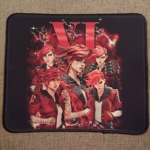 Red and Black VI Gaming Mouse Pad